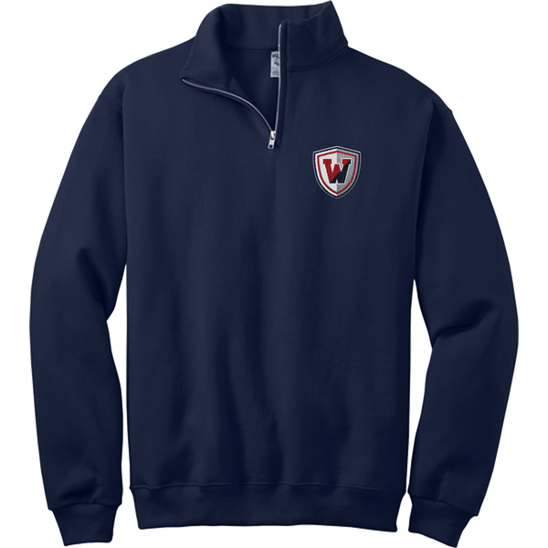 Wall Hockey NuBlend 1/4-Zip Cadet Collar Sweatshirt