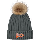 Biggby Coffee AAA Faux Fur Pom Beanie
