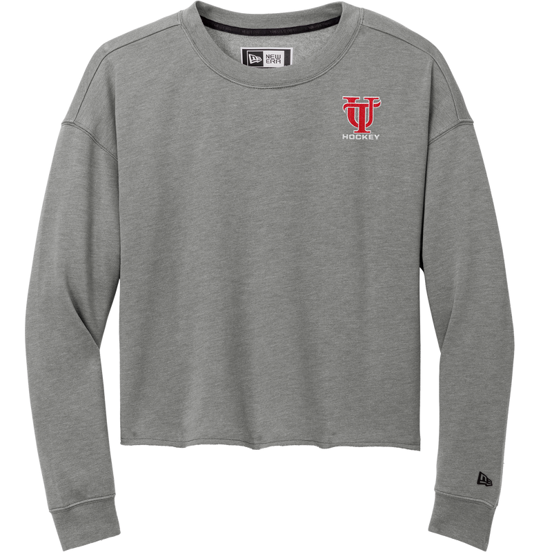 University of Tampa New Era Ladies Tri-Blend Fleece Crop Crew