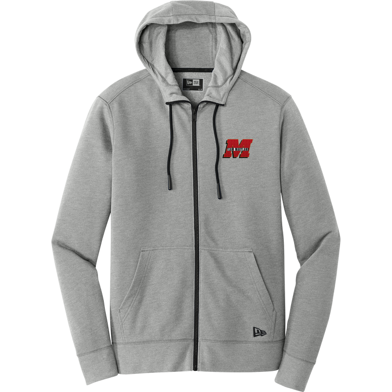 Team Maryland New Era Tri-Blend Fleece Full-Zip Hoodie