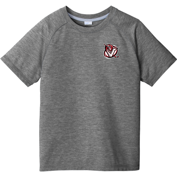 Venom Hockey Club Youth PosiCharge Tri-Blend Wicking Raglan Tee